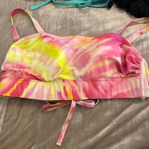 Patterned swim top
